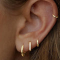 Luxury Gold Earrings Set (4 Pairs)