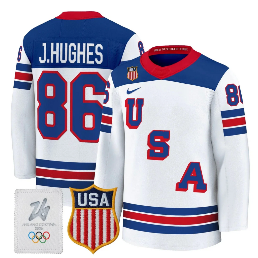 Men's 2026 USA Olympic Premium Hockey All Stitched Jersey