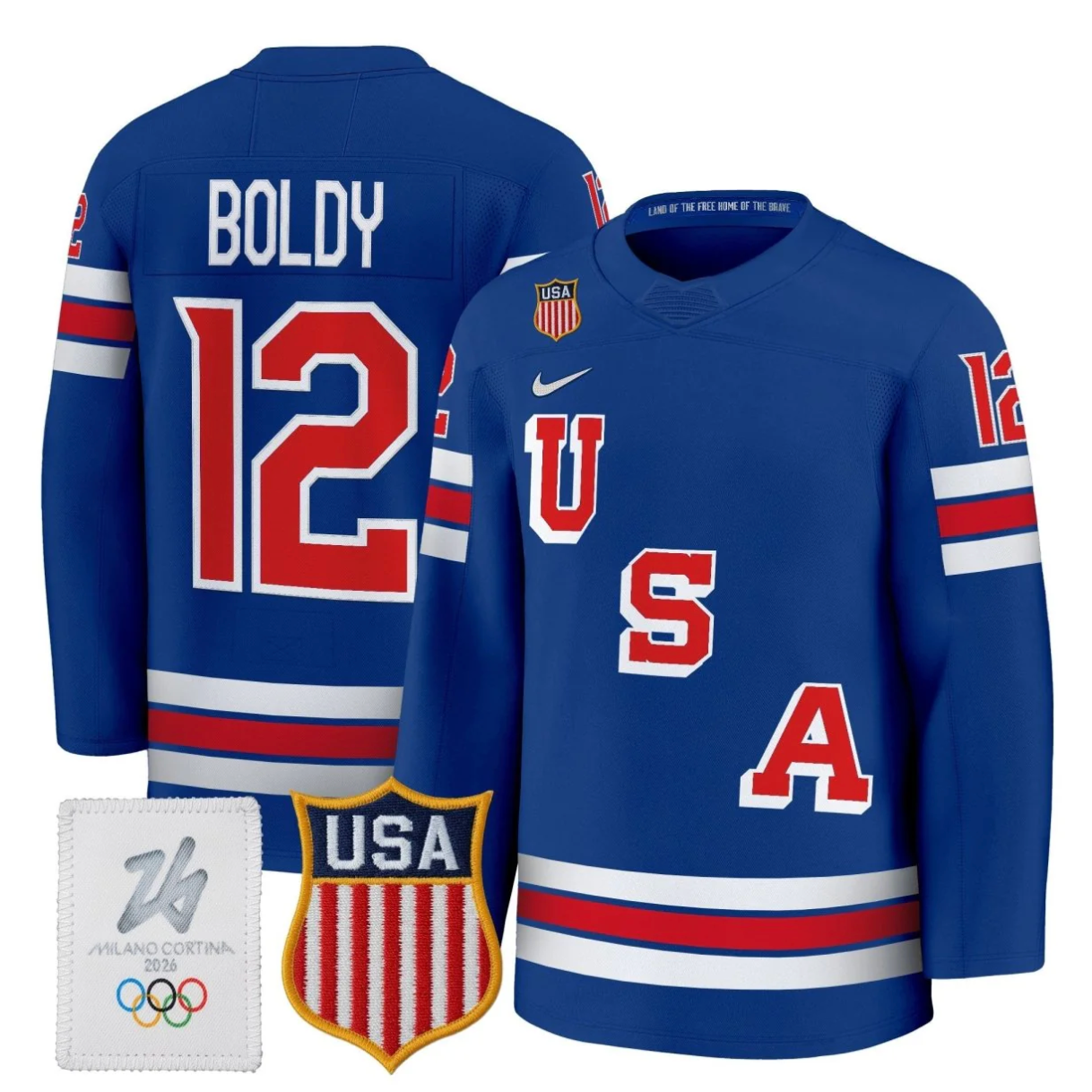 Men's 2026 USA Olympic Premium Hockey All Stitched Jersey