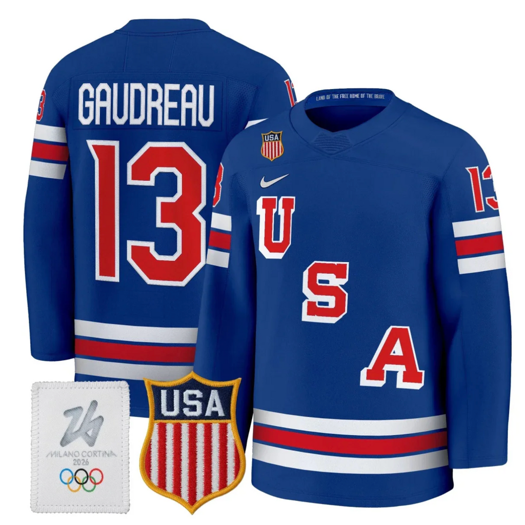 Men's 2026 USA Olympic Premium Hockey All Stitched Jersey