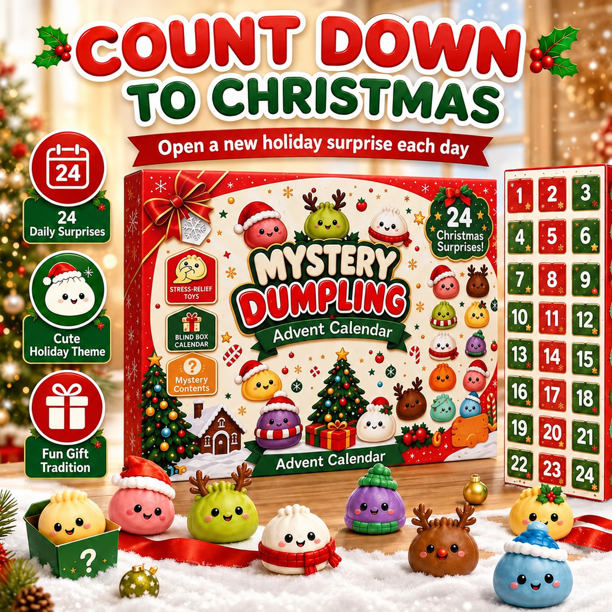 2026 CHRISTMAS SQUISHY ADVENT CALENDAR